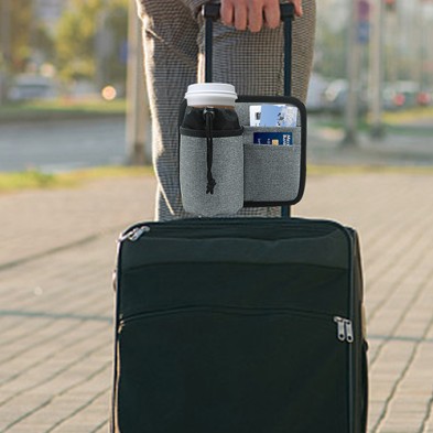  Simple storage cup holder for luggage